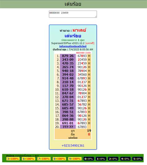 bangkok weekly lottery results history|RESULTS .